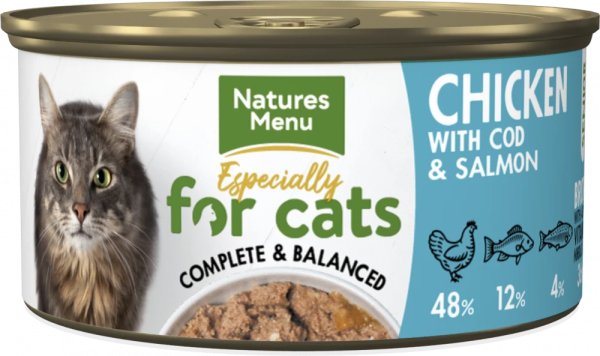 Natures Menu - Especially For Cats - Senior Cat Food - Chicken, Cod & Salmon - 85g Online