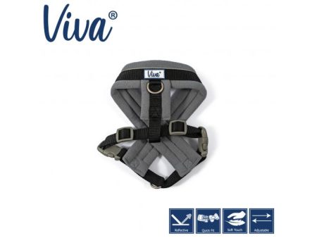 Ancol - Viva Nylon Padded Harness - Black - XLarge (70-98cm) Discount