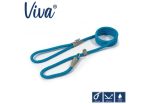 Ancol - Viva Nylon Reflective Rope Slip Lead - Blue - 120cm x 12mm (Max50kg) Fashion