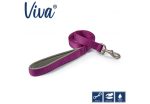 Ancol - Viva Nylon Padded Snap Lead - Purple - 180cm x 25mm (Max 75kg) Supply