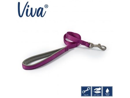 Ancol - Viva Nylon Padded Snap Lead - Purple - 100cm x 25mm (Max 75kg) Discount