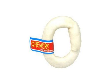 Dog Life - White Puffed Chew Hide Ring - 12.5-13cm Fashion