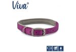 Ancol - Viva Nylon Padded Buckle Collar - Purple - Size 4 (35-43cm) For Discount