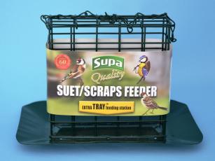 Supa - Premium Suet Block   Scrap Feeder With Tray Supply