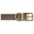 Ancol - Timberwolf Leather Collar - Sable - Size 1 (20-26cm) Discount