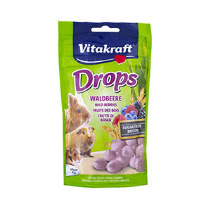 Vitakraft - Small Animal Sugar Free Drops - Wild Berry - 75g on Sale