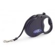 Ancol - Viva Retractable 5m Lead - Black - Small Fashion