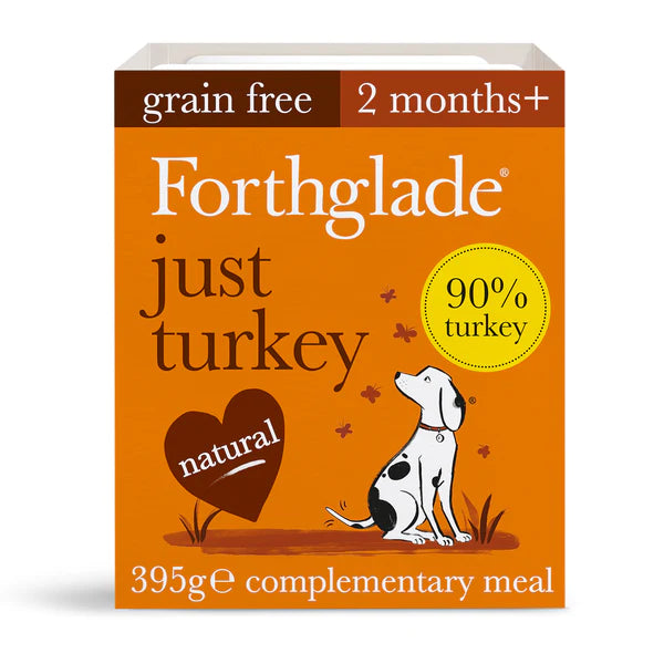 Forthglade - Just Turkey Grain free Dog Food - 395g on Sale