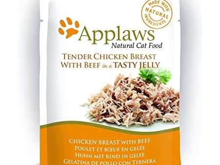 Applaws - Cat Pouch Chicken With Beef In Jelly - 70g Supply