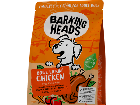 Barking Heads - Bowl Lickin  Chicken (Chicken & Rice) - 2kg Online now