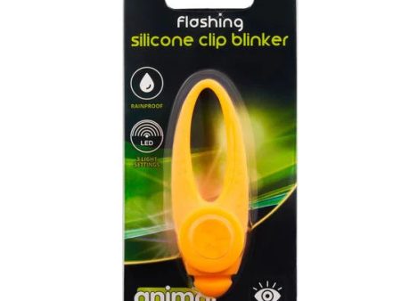 Animal Instincts - Flashing Safety Clip Silicone Blinker - Orange Online Sale