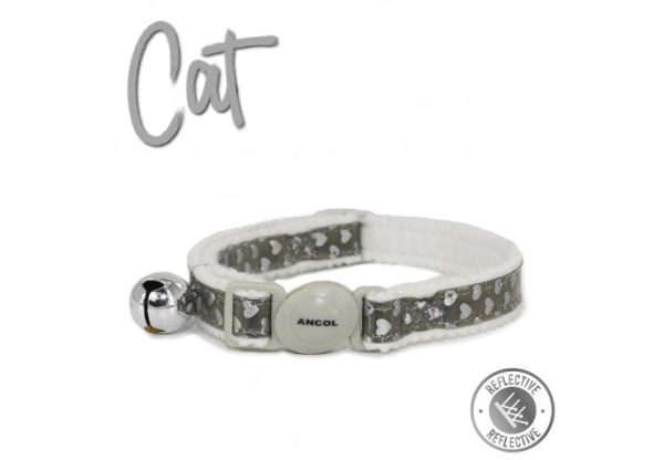 Ancol - Reflective Gloss Cat Collar - Red Heart Online Sale