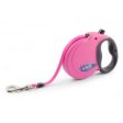 Ancol - Viva Retractable 5m Lead - Pink - Large Supply