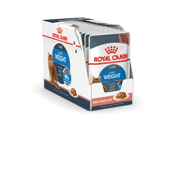 Royal Canin - Cat Light Weight Care in Gravy 85g Pouch - 12Pack Fashion