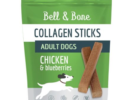 Bell & Bone Collagen Dental Sticks for Adult Dogs - Chicken & Blueberry Online Sale