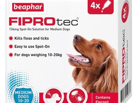 Beaphar - Fiprotec Spot-On Medium Dog - 4 Pipette For Sale