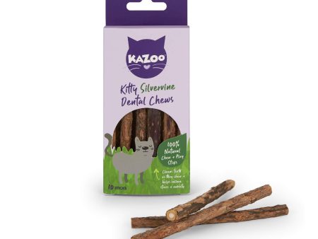 Kazoo Kitty Silvervine Dental Chew 10pack Discount