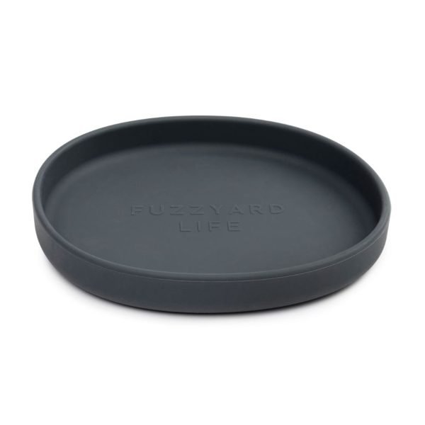 Fuzzyard Life Silicone Cat Dish Slate Grey Hot on Sale