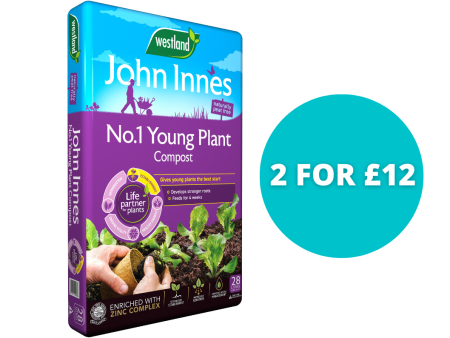 John Innes Peat Free Compost No 1 28L - Bundle of 2 for £12 For Discount