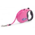 Ancol - Viva Retractable 5m Lead - Pink - Medium Sale