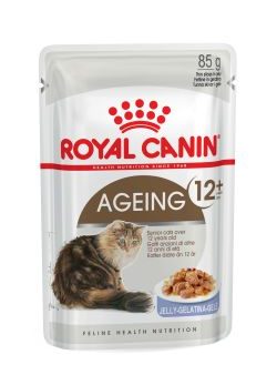 Royal Canin - Cat Ageing 12+ in Jelly 85g pouch - 12 Pack For Discount