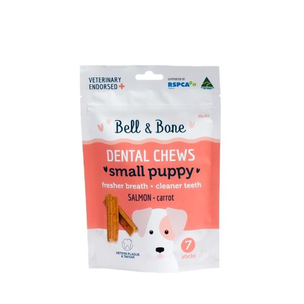 Bell & Bone Puppy Salmon Dental Chews Online now