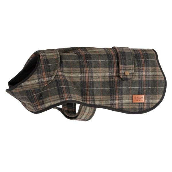 Ancol - Heritage Green Check Coat - 40cm Supply