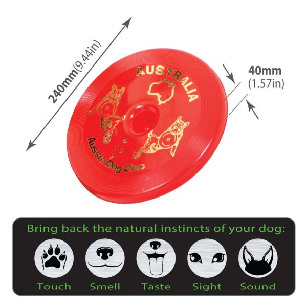 Aussie Dog Disc Red For Discount