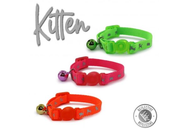 Ancol - Safety Kitten Collar - Hi-Vis Pink on Sale