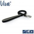 Ancol - Viva Nylon Padded Snap Lead - Black - 100cm x 12mm (Max 20kg) Hot on Sale