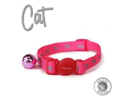 Ancol - Reflective Cat Collar - Hi-Vis Pink Online now