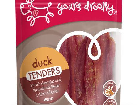 Yours Droolly Duck Tenders 450g FREE GIFT! on Sale