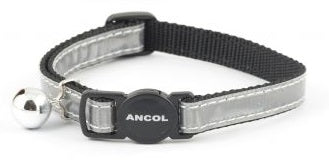 Ancol - Reflective Cat Safety Collar - Gloss Silver For Cheap