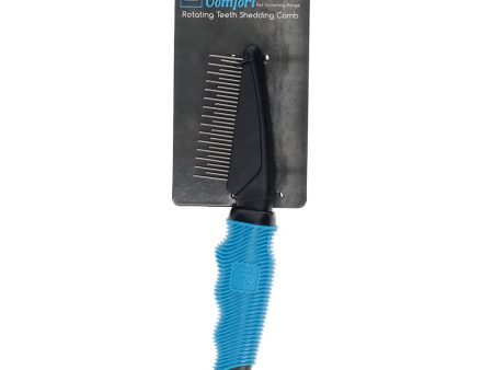 Zeez Comfort Rotating Teeth Shedding Comb Online now