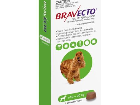 3 Month Bravecto Chew for Medium Dogs Green FREE GIFT WITH PURCHASE!* Online Sale