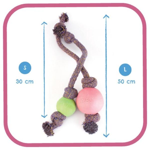 Beco Things - Natural Ball on a Rope - Small - Green Discount