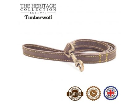 Ancol - Timberwolf Leather Lead - Sable - 100x1.9cm Online Sale