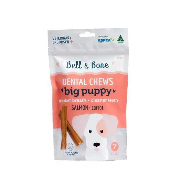 Bell & Bone Puppy Salmon Dental Chews Online now