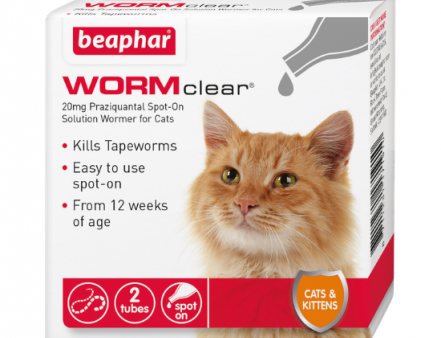 Beaphar - Wormclear Cat Spot-on - 2 Pipette Online Hot Sale