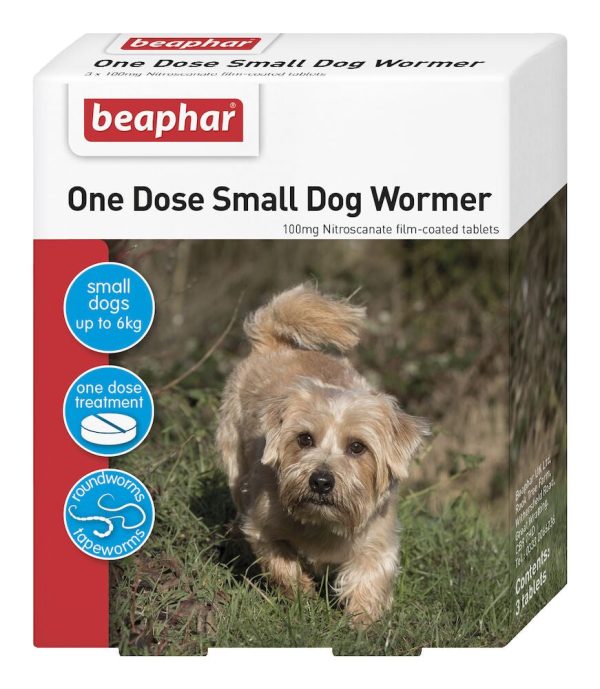 Beaphar - One Dose Worming - Small Dog   Puppy - 3 Tablets Supply