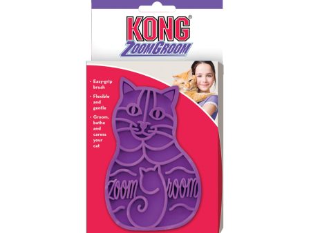 KONG Zoom Groom Cat Purple Supply