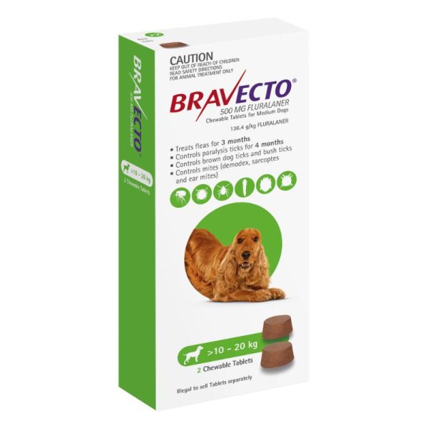 6 Month Bravecto Chew for Medium Dogs Green FREE GIFT WITH PURCHASE!* For Cheap