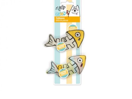 All For Paws - Catoon Catnip Silvervine Fish Bones Cat Toy Online