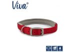 Ancol - Viva Nylon Padded Buckle Collar - Red - Size 7 (50-59cm) For Cheap