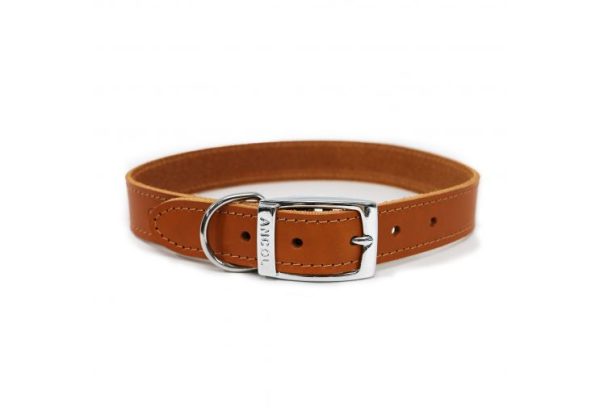 Ancol - Classic Leather Collar - Tan - (16 ) Fashion