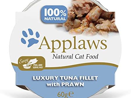 Applaws - Cat Broth Pot - Luxury Tuna Fillet With Prawn - 60g For Discount