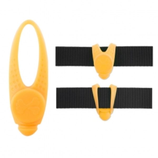 Animal Instincts - Flashing Safety Clip Silicone Blinker - Orange Online Sale