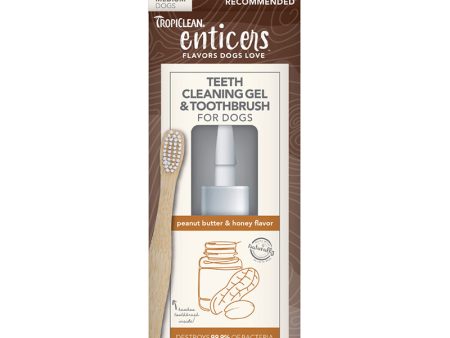 Tropiclean Enticers Teeth Kit Peanut Butter & Honey 59ml For Cheap