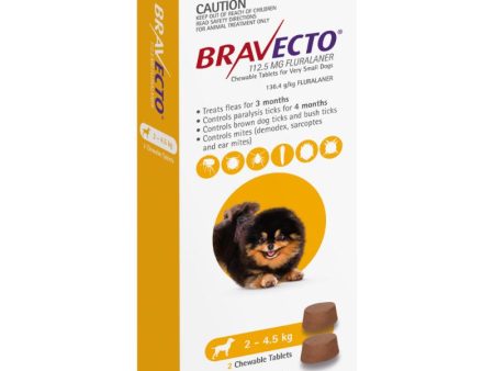 6 Month Bravecto Chew for Very Small Dogs Yellow FREE GIFT WITH PURCHASE!* Online Hot Sale