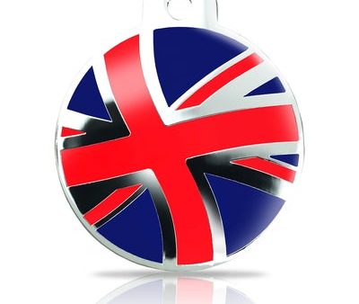 Custom Engraved Pet Tag - Large Disc Flag Online now